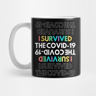 I survived the covid-19 print on the back Mug